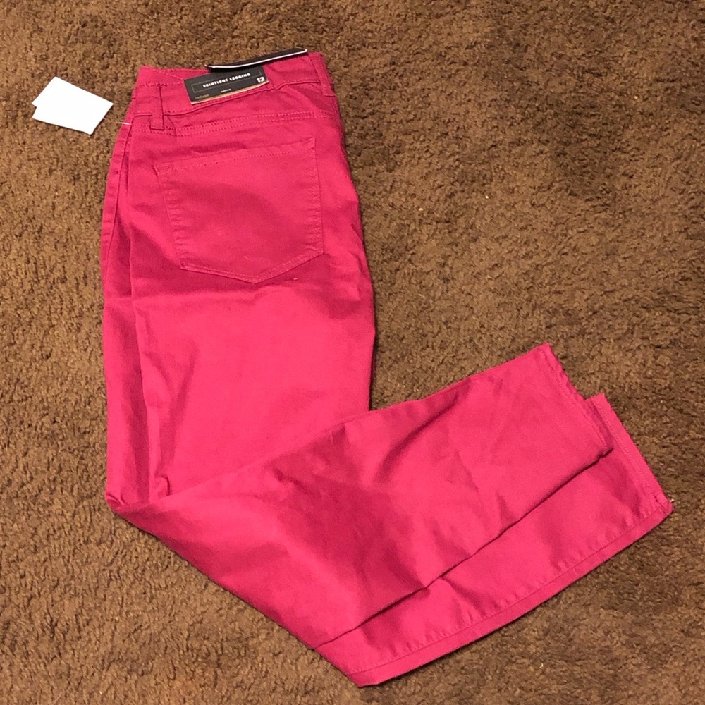 Burgundy Skinny Jeans/Leggings NWT